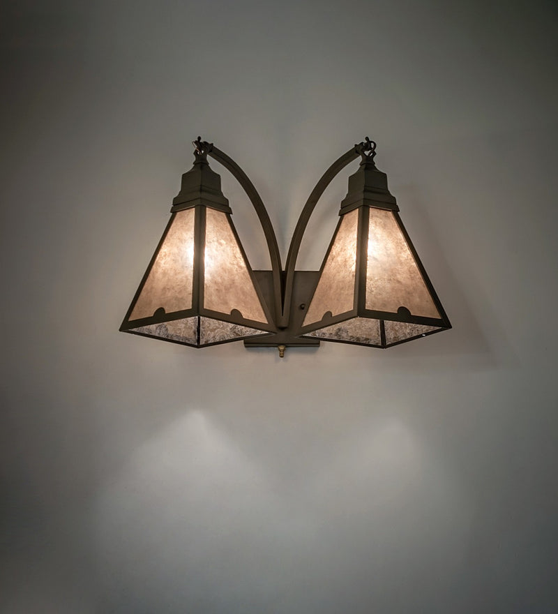 Meyda Tiffany 274558 Two Light Wall Sconce, Oil Rubbed Bronze