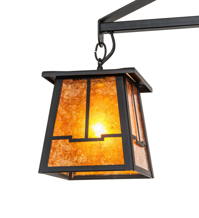 Meyda Tiffany 275597 Four Light Chandelier, Flat Black