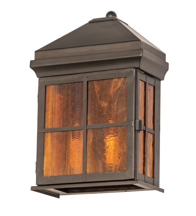 Meyda Tiffany 276402 Two Light Wall Sconce, Craftsman Brown