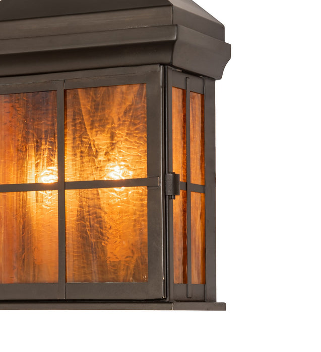 Meyda Tiffany 276402 Two Light Wall Sconce, Craftsman Brown