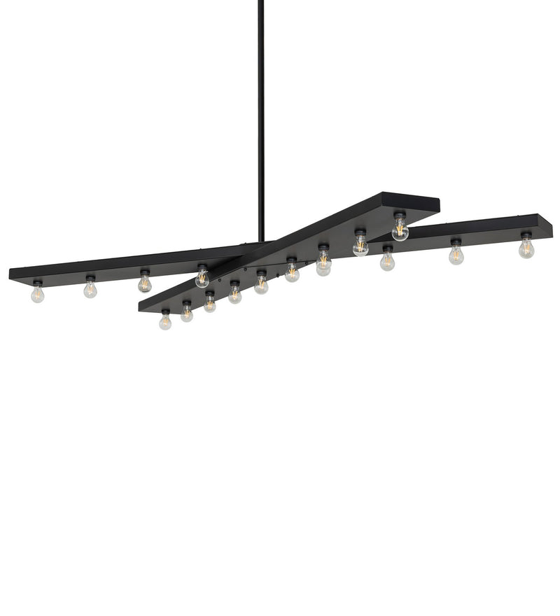 Meyda Tiffany 276585 17 Light Chandelier, Solar Black