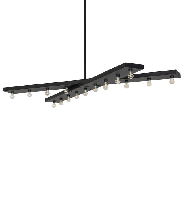 Meyda Tiffany 276585 17 Light Chandelier, Solar Black