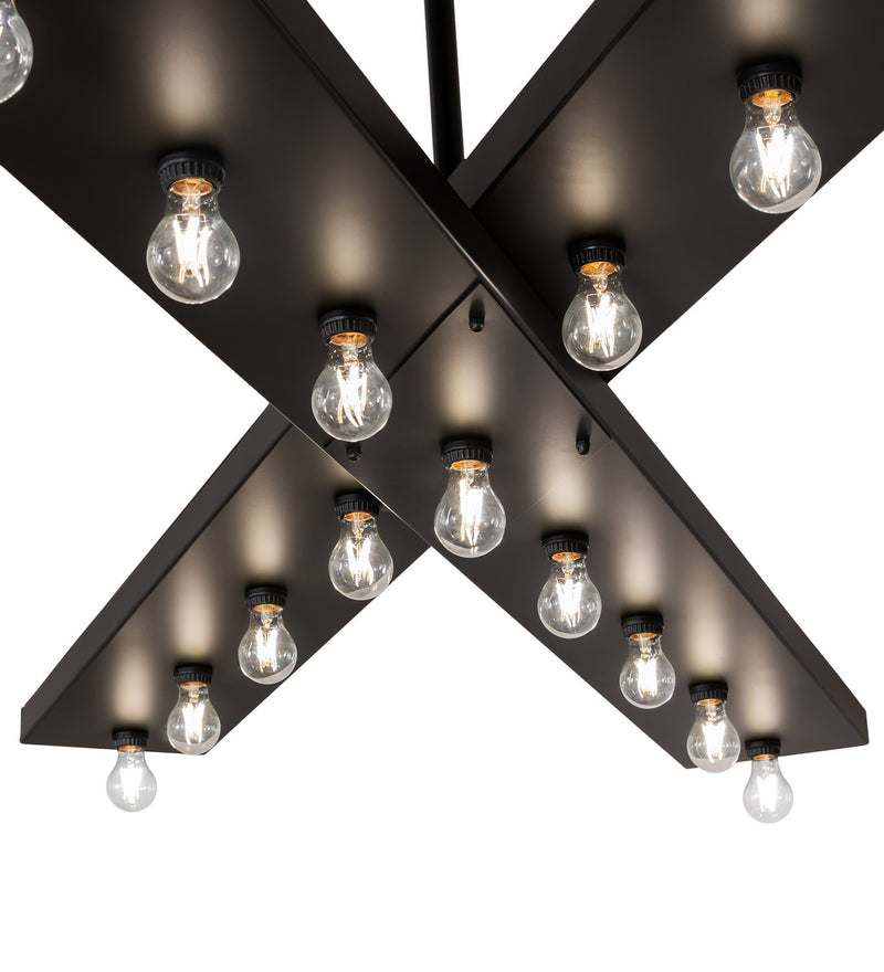 Meyda Tiffany 276585 17 Light Chandelier, Solar Black