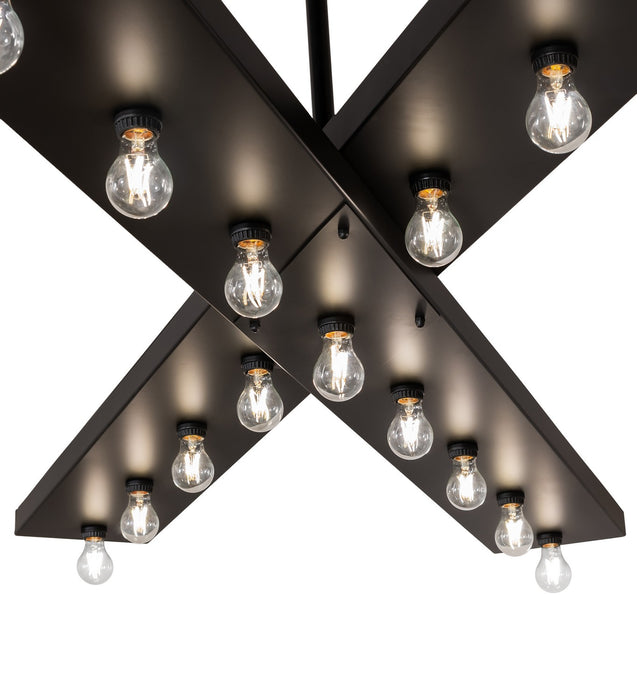 Meyda Tiffany 276585 17 Light Chandelier, Solar Black