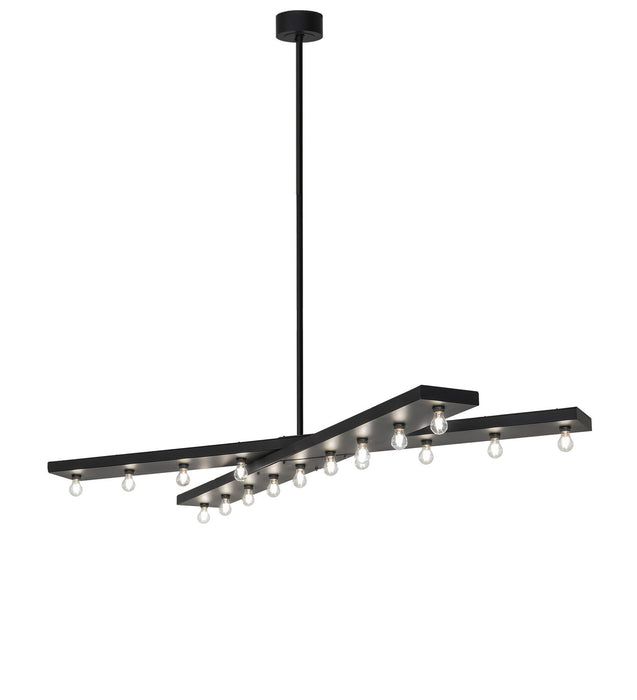 Meyda Tiffany 276585 17 Light Chandelier, Solar Black