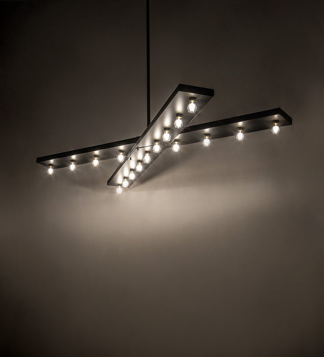 Meyda Tiffany 276585 17 Light Chandelier, Solar Black
