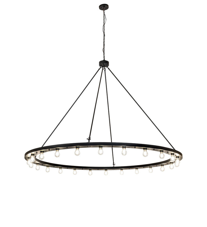 Meyda Tiffany 276590 24 Light Chandelier, Solar Black