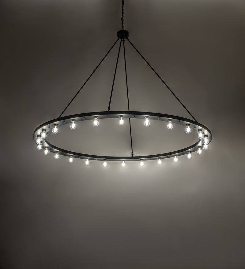 Meyda Tiffany 276590 24 Light Chandelier, Solar Black