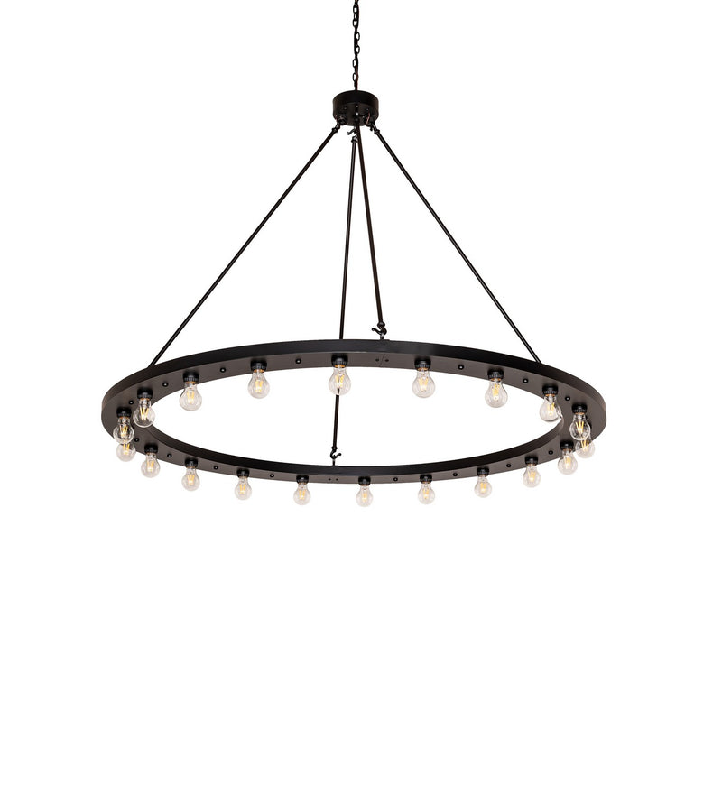 Meyda Tiffany 276592 20 Light Chandelier, Solar Black