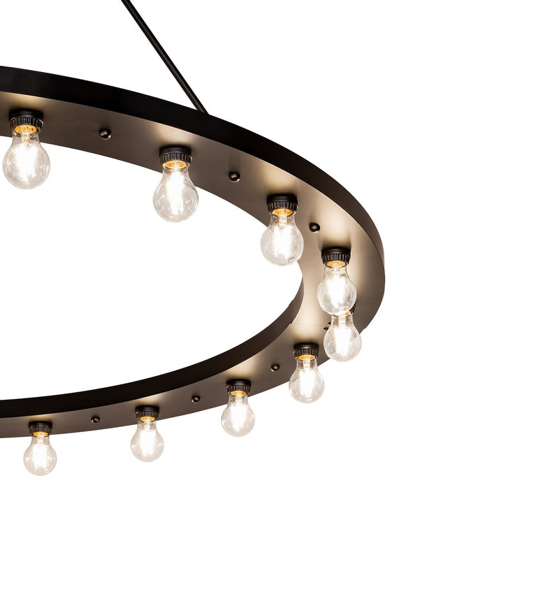 Meyda Tiffany 276592 20 Light Chandelier, Solar Black