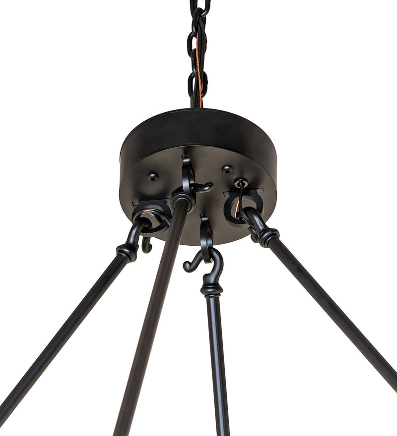 Meyda Tiffany 276592 20 Light Chandelier, Solar Black
