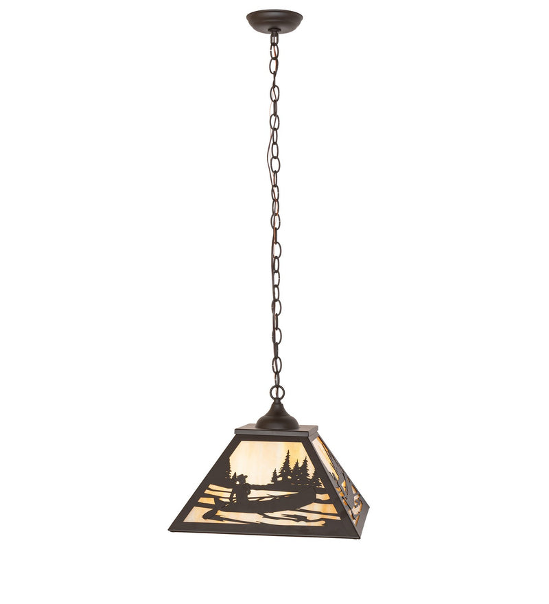 Meyda Tiffany 277021 Two Light Pendant, Oil Rubbed Bronze