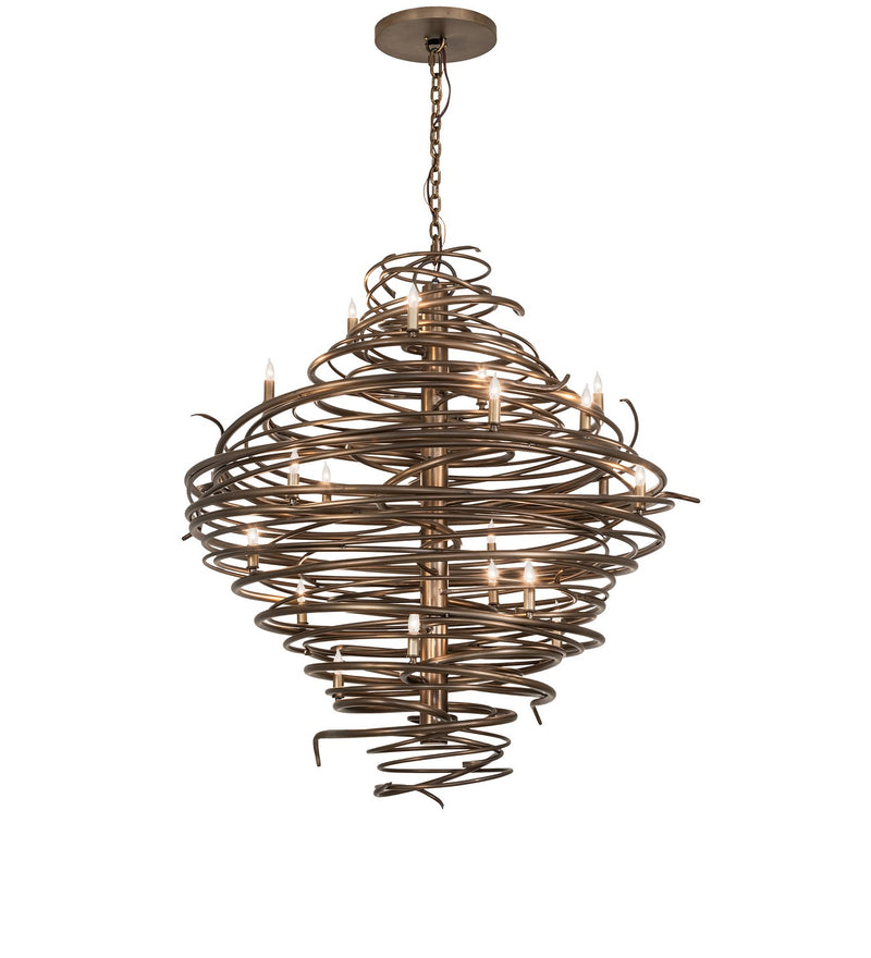Meyda Tiffany 278751 20 Light Chandelier, Antique Copper