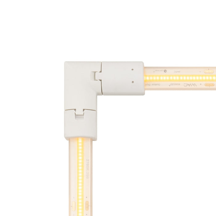 W.A.C. Lighting T24-OD-L-WT L Connector, White