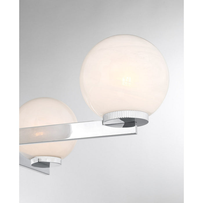 Meridian M100123CH Four Light Chandelier, Chrome