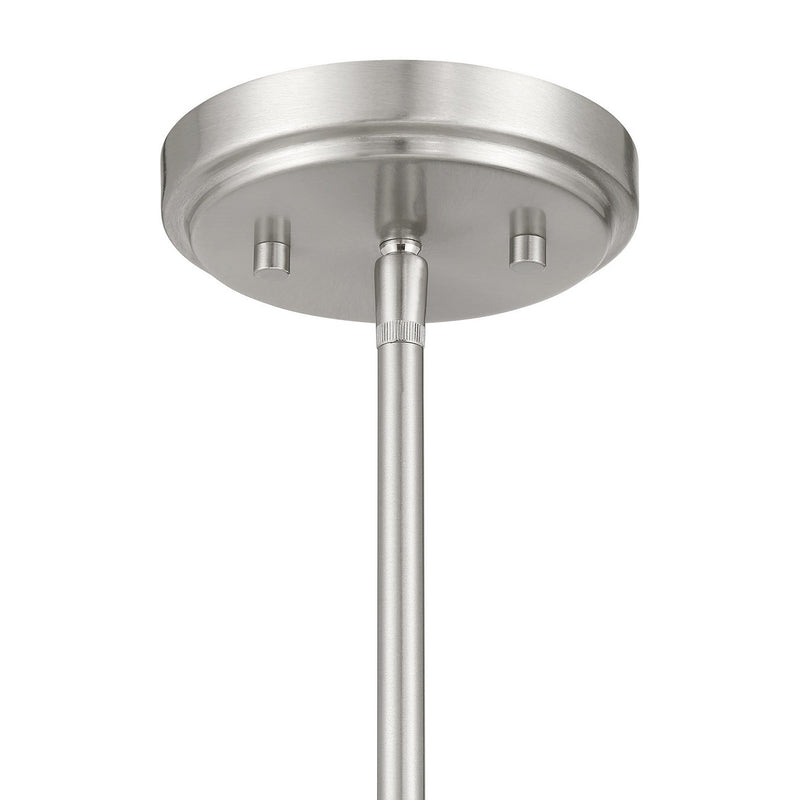 Meridian M100129BN Four Light Chandelier, Brushed Nickel