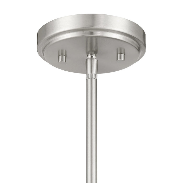Meridian M100129BN Four Light Chandelier, Brushed Nickel