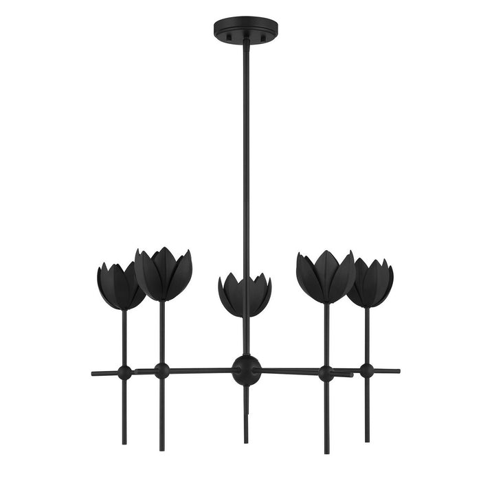 Meridian M100131MBK LED Chandelier, Matte Black