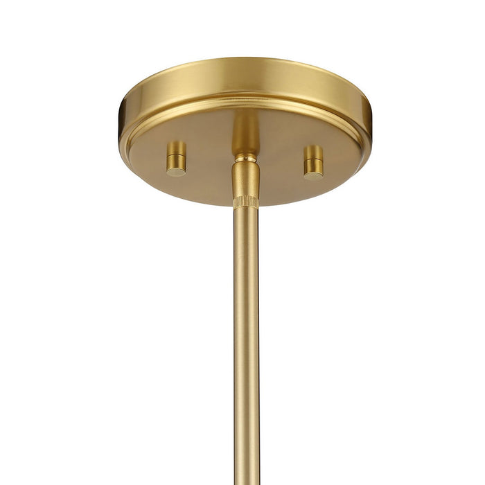 Meridian M100131NB LED Chandelier, Natural Brass