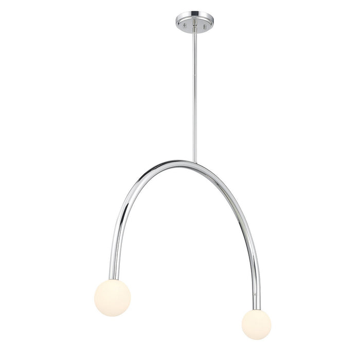 Meridian M100132CH LED Chandelier, Chrome