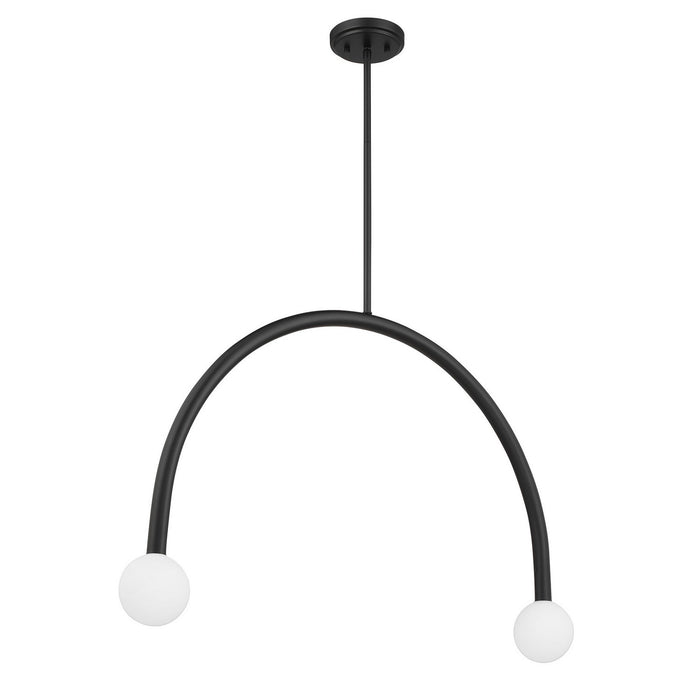 Meridian M100132MBK LED Chandelier, Matte Black