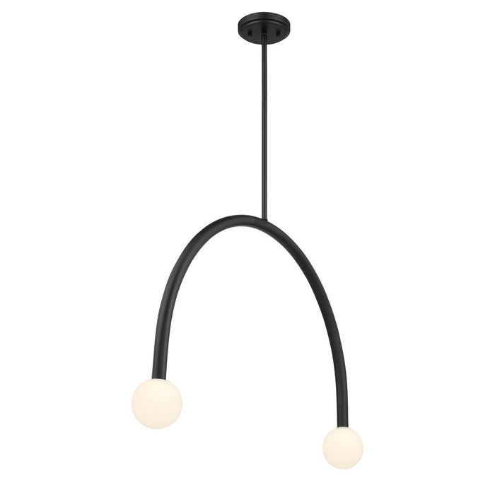 Meridian M100132MBK LED Chandelier, Matte Black