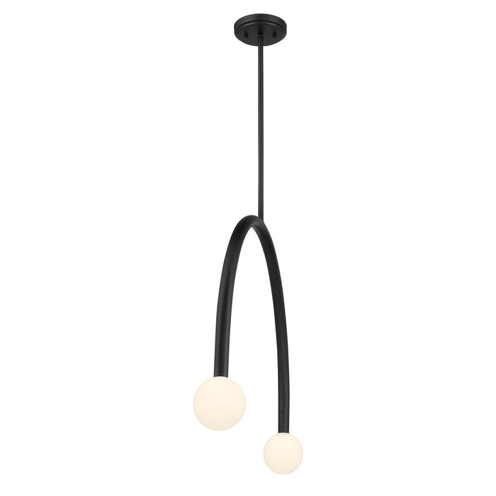 Meridian M100132MBK LED Chandelier, Matte Black