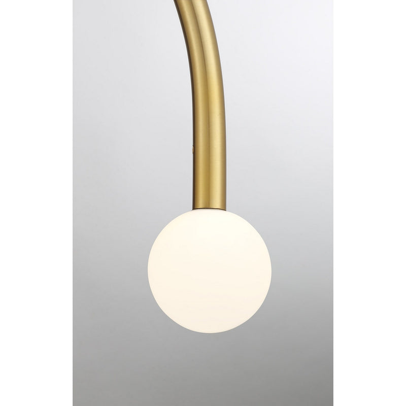 Meridian M100132NB LED Chandelier, Natural Brass
