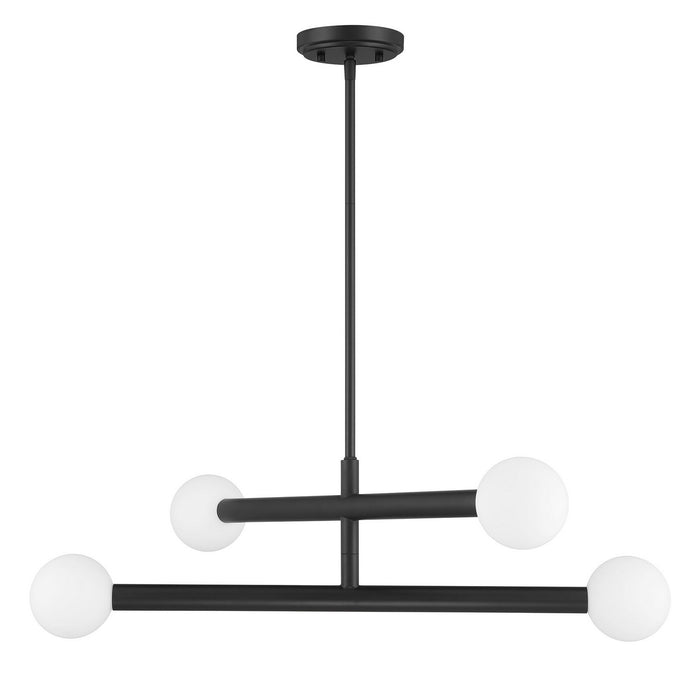 Meridian M100133MBK LED Chandelier, Matte Black
