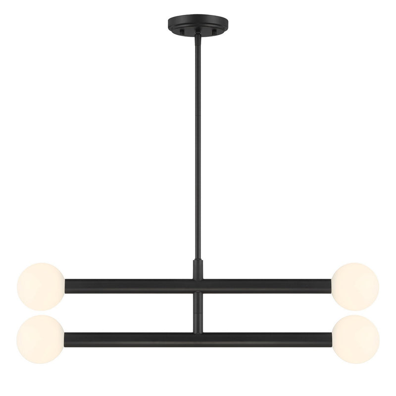 Meridian M100133MBK LED Chandelier, Matte Black