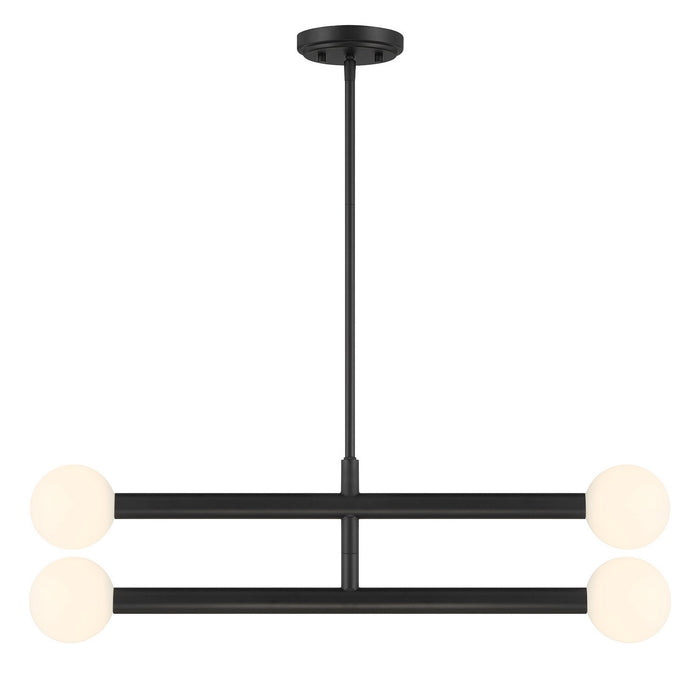 Meridian M100133MBK LED Chandelier, Matte Black