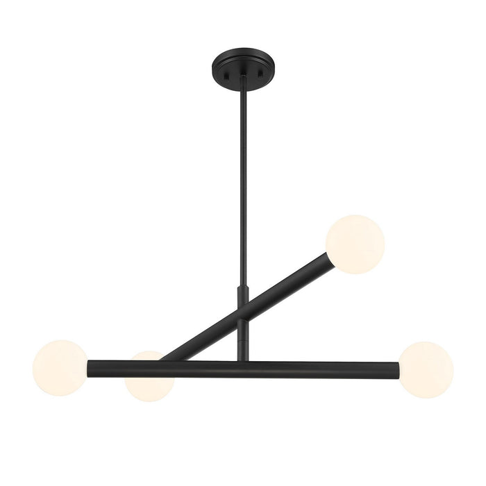 Meridian M100133MBK LED Chandelier, Matte Black