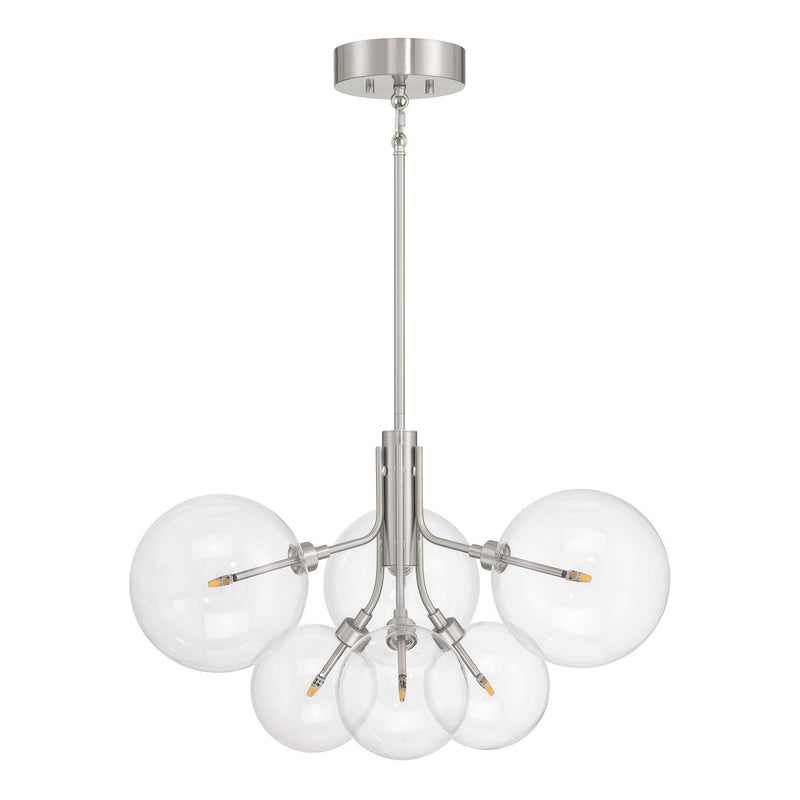 Meridian M100135BN LED Chandelier, Brushed Nickel