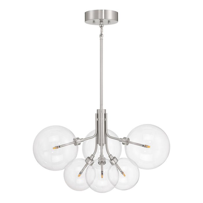Meridian M100135BN LED Chandelier, Brushed Nickel