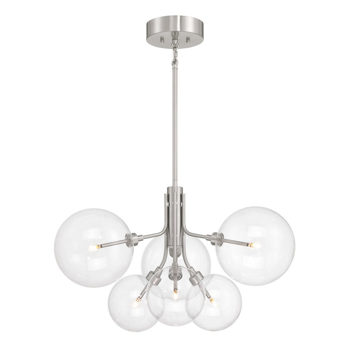 Meridian M100135BN LED Chandelier, Brushed Nickel