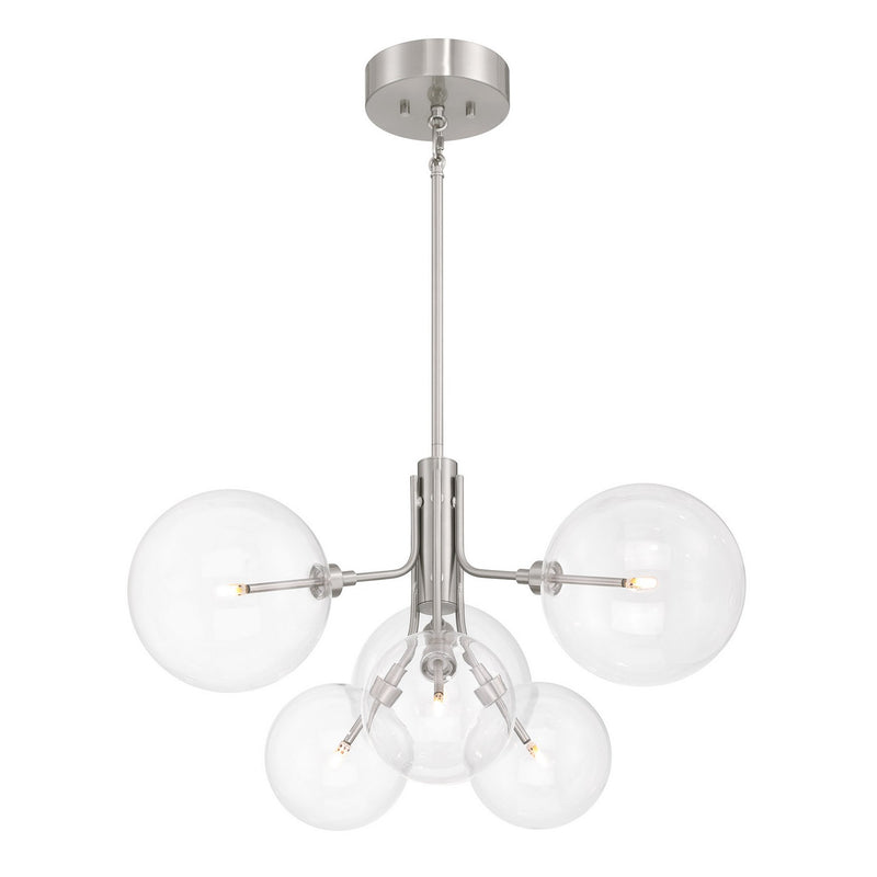 Meridian M100135BN LED Chandelier, Brushed Nickel