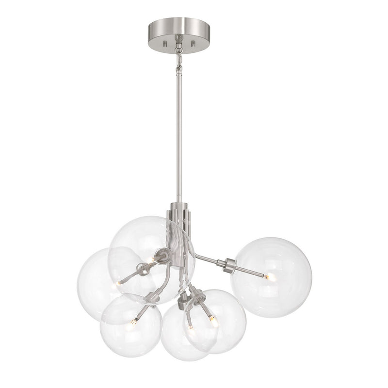 Meridian M100135BN LED Chandelier, Brushed Nickel