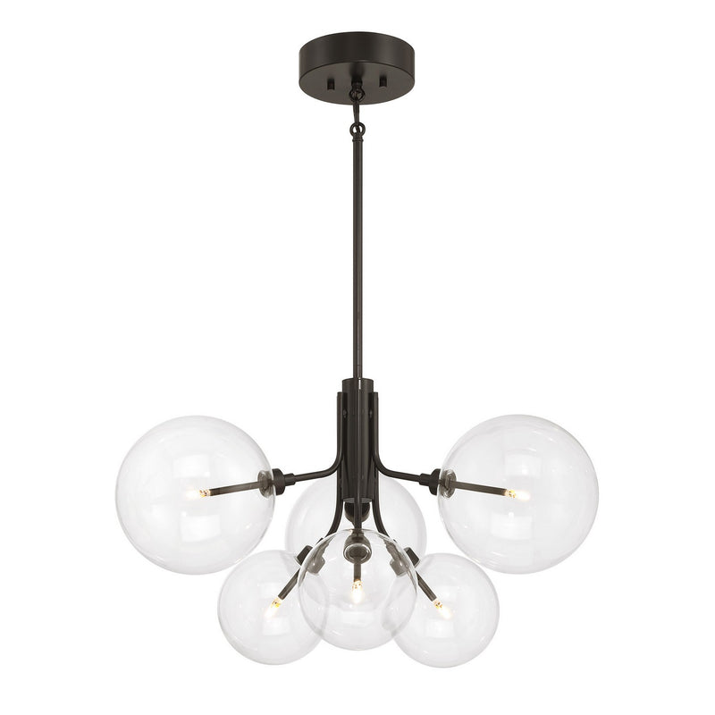 Meridian M100135ORB LED Chandelier, Oil Rubbed Bronze