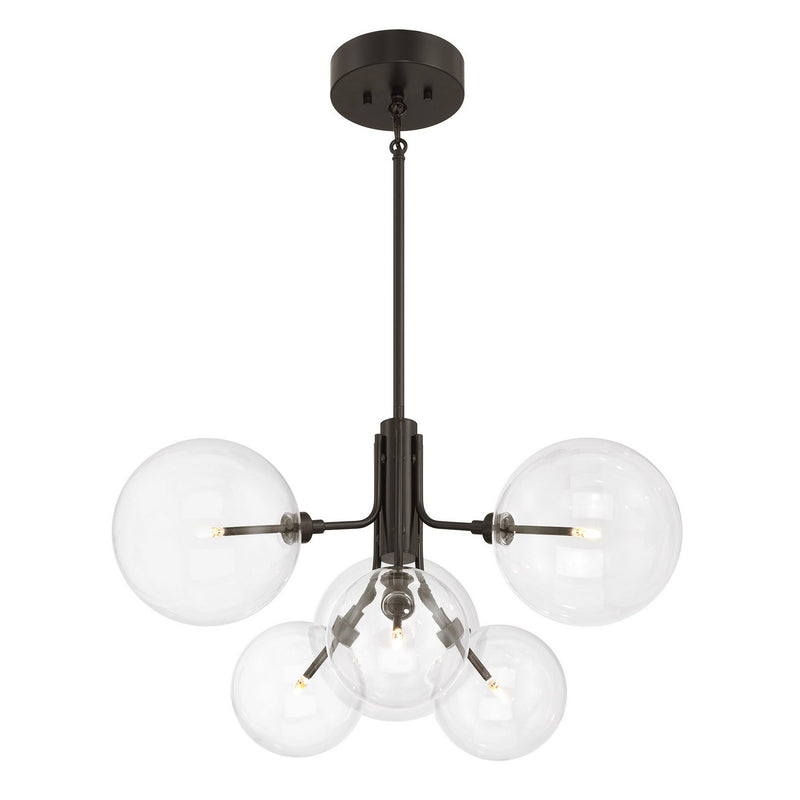 Meridian M100135ORB LED Chandelier, Oil Rubbed Bronze