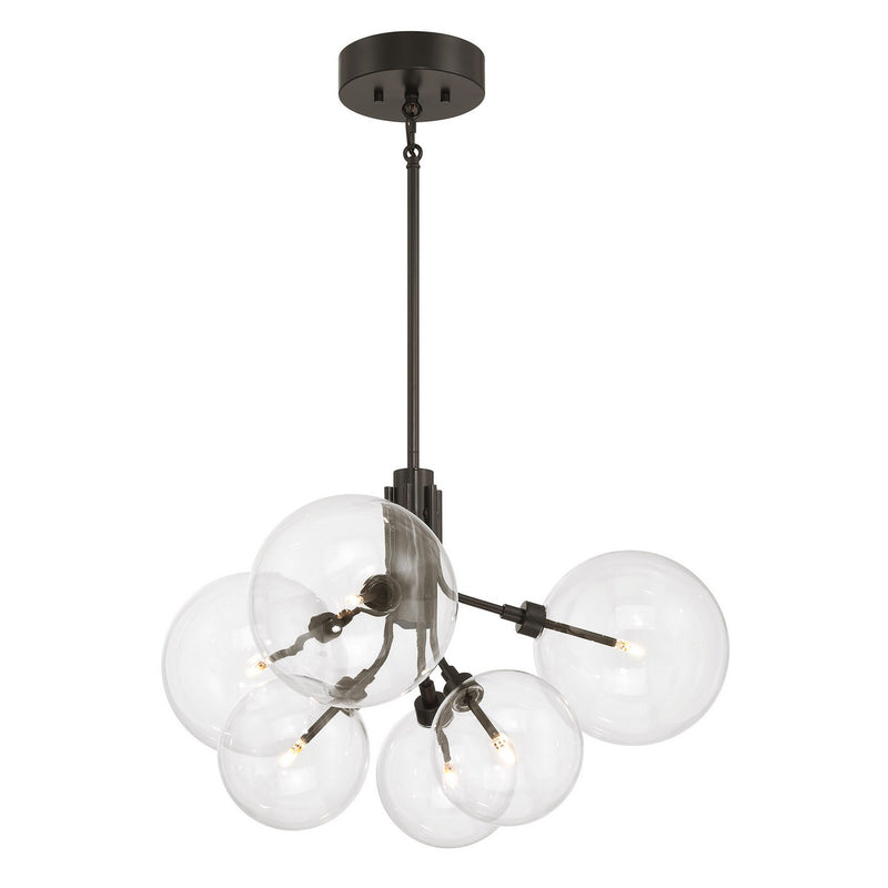 Meridian M100135ORB LED Chandelier, Oil Rubbed Bronze