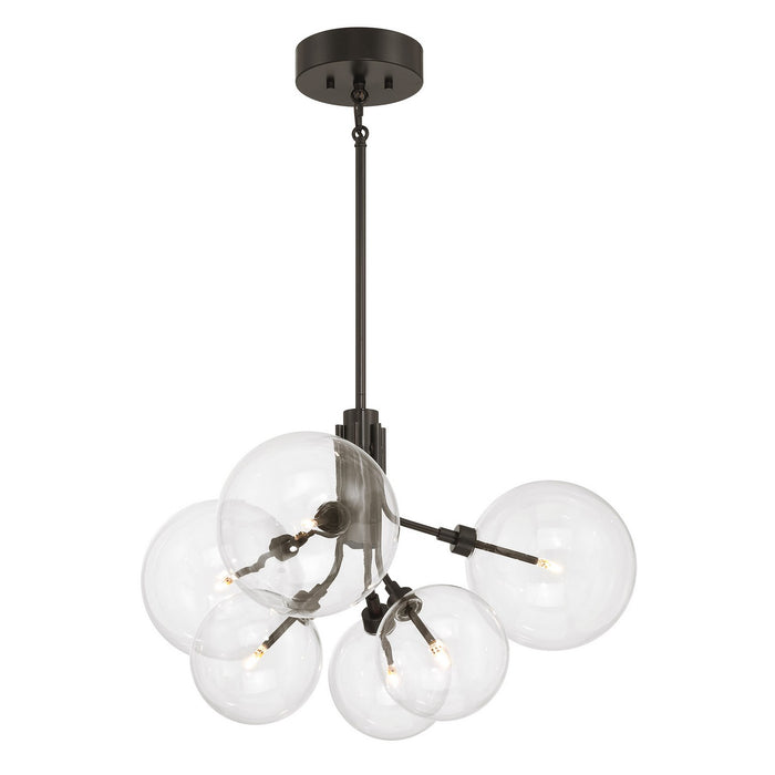 Meridian M100135ORB LED Chandelier, Oil Rubbed Bronze