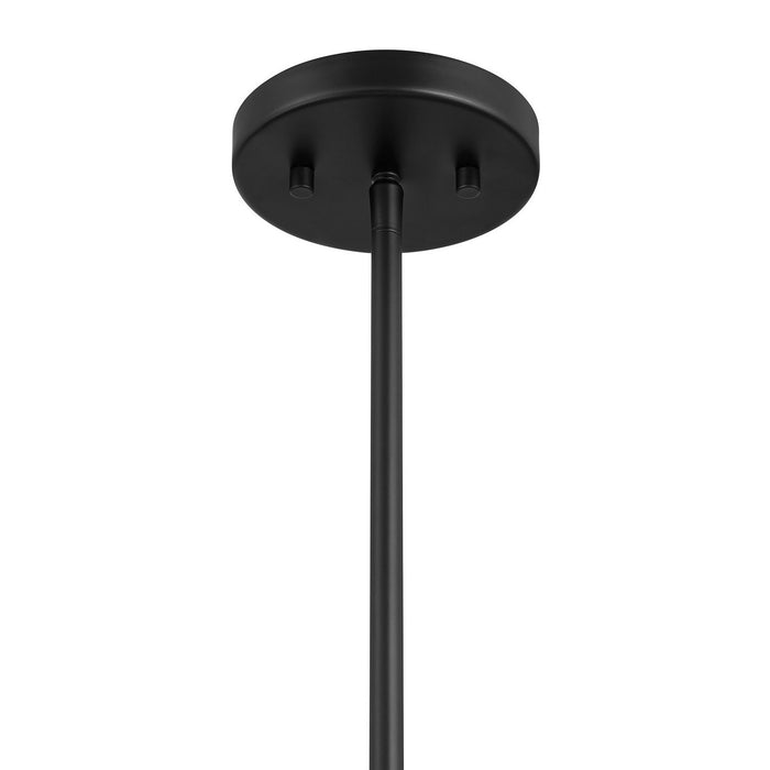 Meridian M100136MBK Two Light Chandelier, Matte Black