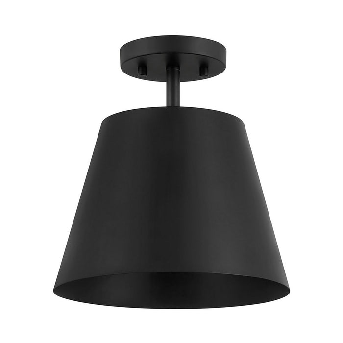 Meridian M60076MBK One Light Semi-Flush Mount, Matte Black