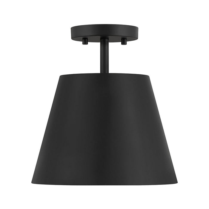 Meridian M60076MBK One Light Semi-Flush Mount, Matte Black