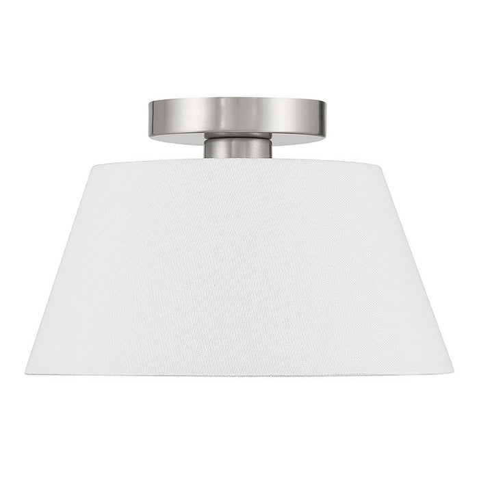 Meridian M60077BN Three Light Semi-Flush Mount, Brushed Nickel