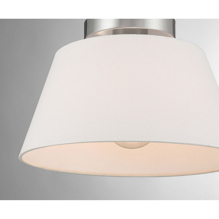 Meridian M60077BN Three Light Semi-Flush Mount, Brushed Nickel