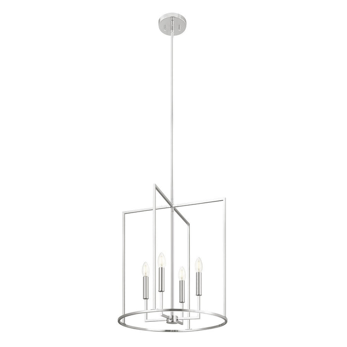 Meridian M7044CH Four Light Pendant, Chrome