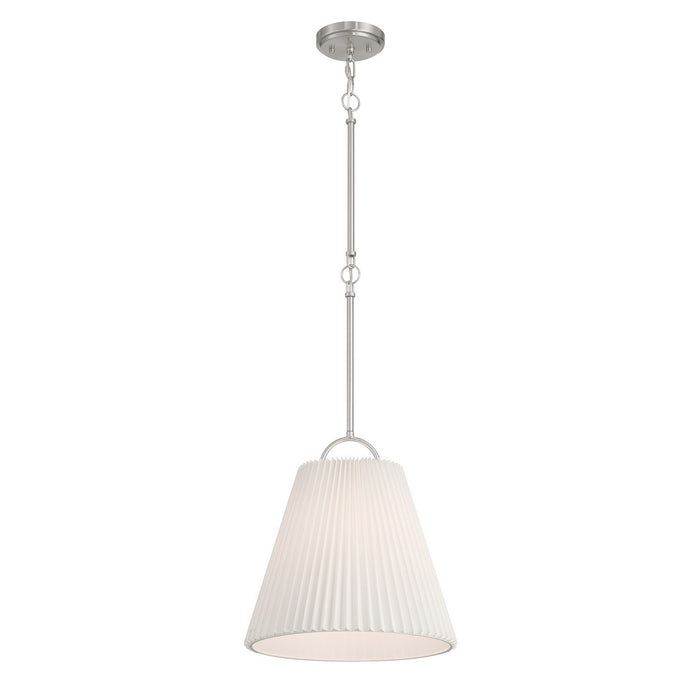 Meridian M7045BN One Light Pendant, Brushed Nickel