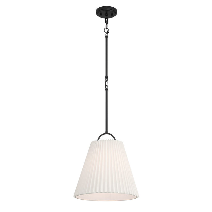 Meridian M7045MBK One Light Pendant, Matte Black