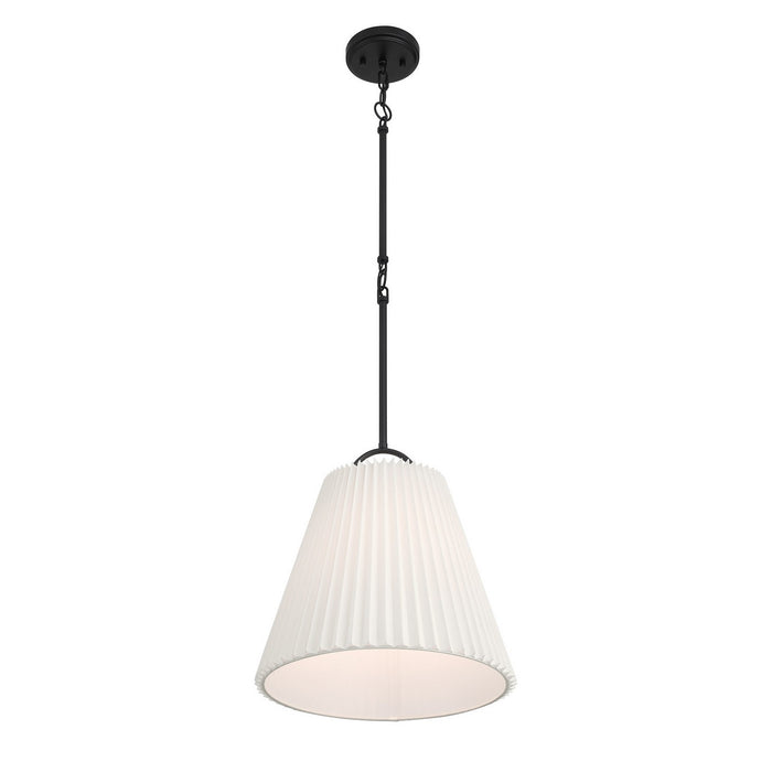Meridian M7045MBK One Light Pendant, Matte Black